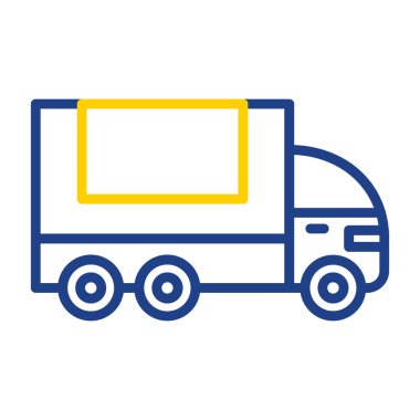 Kamyon. Web simgesi basit illüstrasyon 