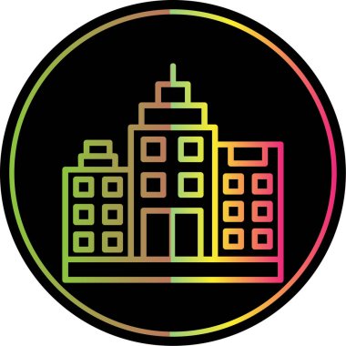 modern yapı web simgesi, vektör illüstrasyonu