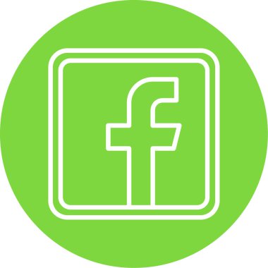 Facebook logosu, sosyal medya tasarım web simgesi