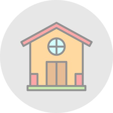 ev simgesi modern basit illüstrasyon