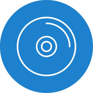 CD mi? Web simgesi basit illüstrasyon