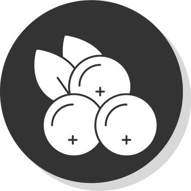 Frenk üzümü. Web simgesi basit illüstrasyon