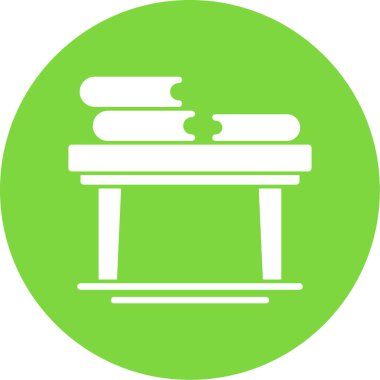 Kitap Tablosu simgesi, vektör illüstrasyonu 