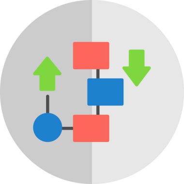 grafik vektör renk çizgisi simgesi