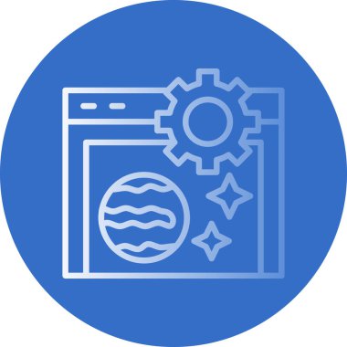 seo modern simgesinin vektör illüstrasyonu