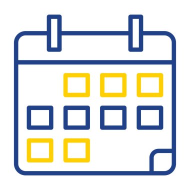 basit takvim simgesini, vektör çizim