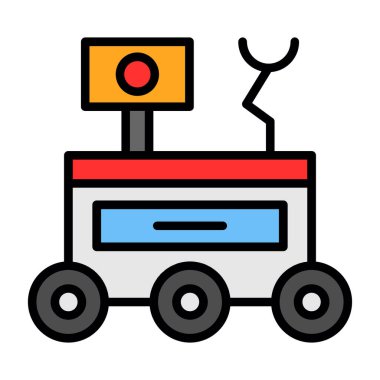 robot ikon vektör illüstrasyonu