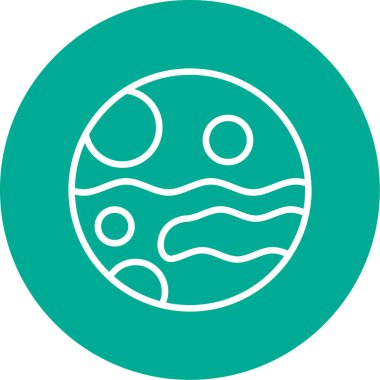 Mars ikon vektör illüstrasyonu 