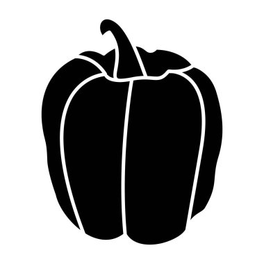 çan biberi simgesi, vektör illüstrasyonu