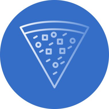 Pizza yaratıcı ikon vektör illüstrasyonu                