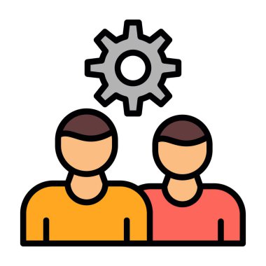 İş takım çalışması vektör simgesi