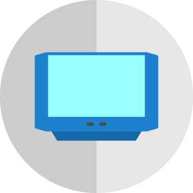 TV simgesi vektör illüstrasyonu 