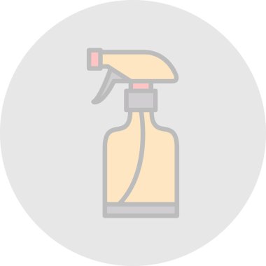 sprey şişe kutsal kişilerin resmi, vektör çizim