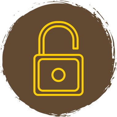 Web simgesinin kilidini aç basit illüstrasyon tasarımı