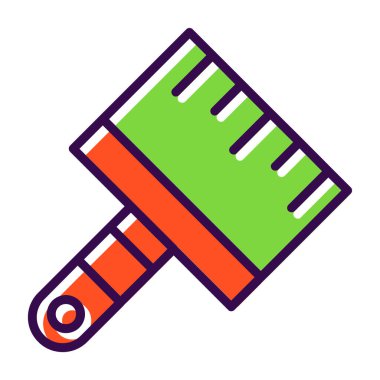 boya fırçası ve boyama ikonu vektör tasarımı