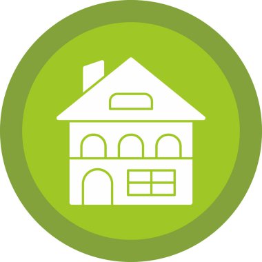 Bina. Web simgesi basit illüstrasyon 