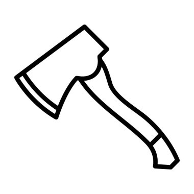 Balta simgesi, çizgi film tarzı. vektör illüstrasyonu                 