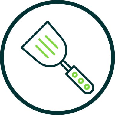 Spatula izole edilmiş ikon vektör çizimi tasarımı       