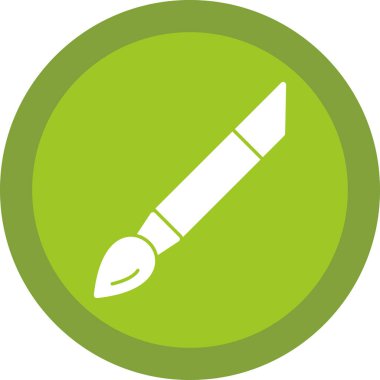 Boya fırçası simgesinin vektör illüstrasyonu