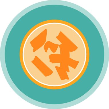 Dairesel simge vektör illüstrasyonu