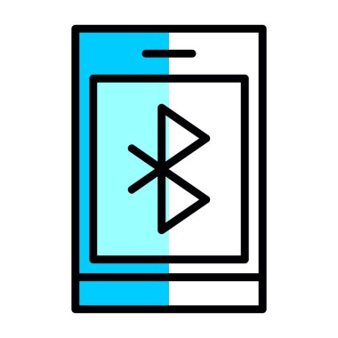 Bluetooth Web simgesi basit illüstrasyon 