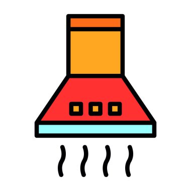 Çizgi film ve kırmızı ve sarı suyun vektör çizimi