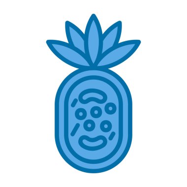 Ananas. Web simgesi basit tasarım