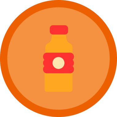 Su şişesi ikonu. özet çizimi 