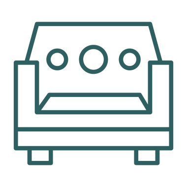 Kanepe. Web simgesi basit tasarım