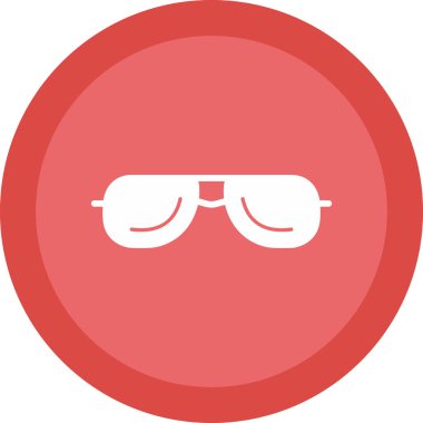 Güneş gözlüklerinin vektör illüstrasyonu modern grafik simgesi                       