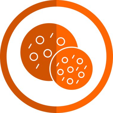 Vektör illüstrasyonu, Çerez simgesi element arkaplanı            