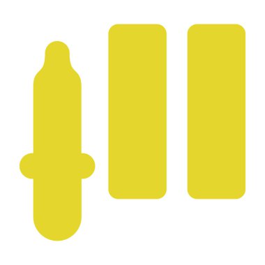 Sarı bir simgenin vektör illüstrasyonu