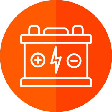 Pil. Web simgesi basit tasarım                       