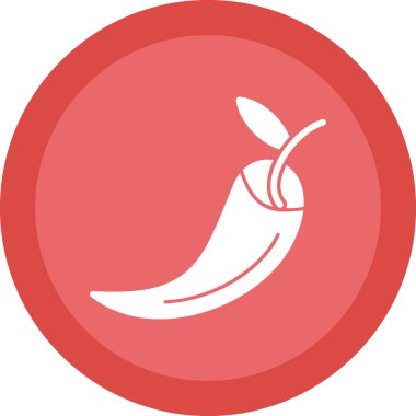 chili pepper simge vektör illüstrasyonu
