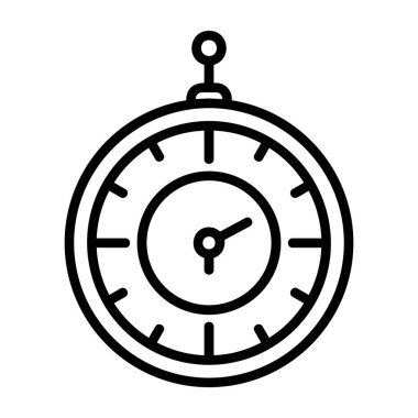 Saat simgesi vektör illüstrasyonu