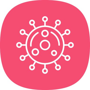 Virüs. Web simgesi basit illüstrasyon 