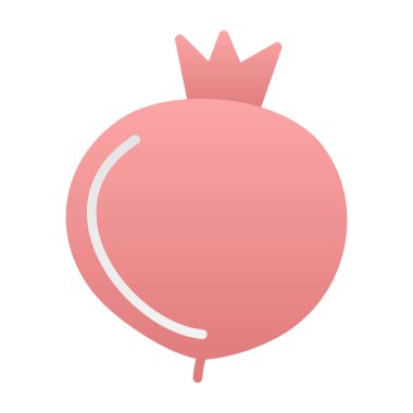 Nar meyve simgesinin vektör illüstrasyonu