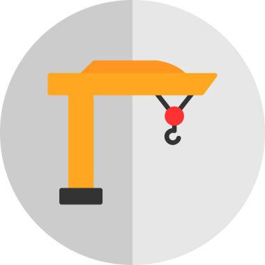 İnşaat renkli vektör simgesi