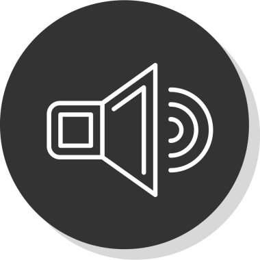 vektör sözcüsü Simgesi illüstrasyonu 