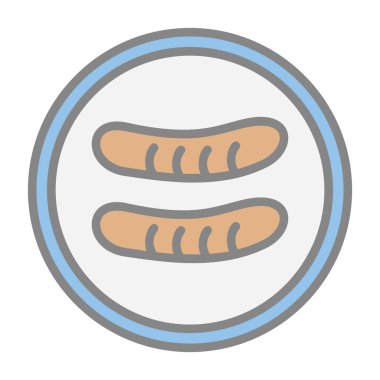 Ekmek. Web simgesi basit illüstrasyon