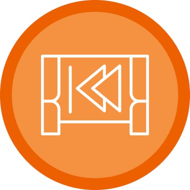 Geri dön, oku geri götür, sol vektör simgesi. Geriye, önceki düğme 