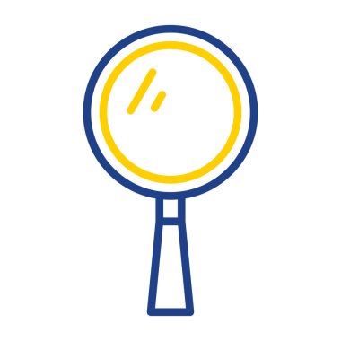 Büyütme camı izole edilmiş ikon web illüstrasyon tasarımı