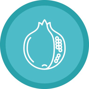 Nar meyve simgesinin vektör illüstrasyonu