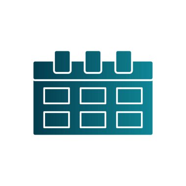 basit takvim simgesini, vektör çizim