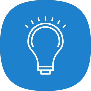 Ampul simgesi web basit illüstrasyon