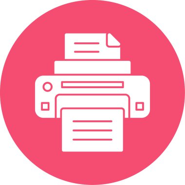  yazıcı web simgesi basit illüstrasyon