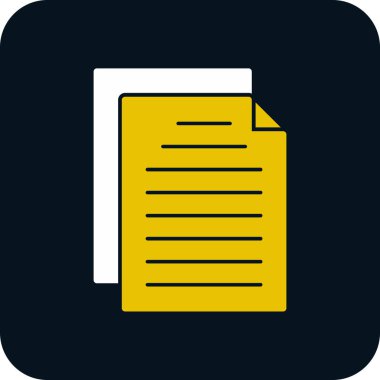 Belge. Web simgesi basit tasarım