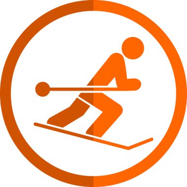 Grafik Kayak ikonu vektör çizimi
