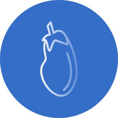 Patlıcan simgesinin vektör çizimi