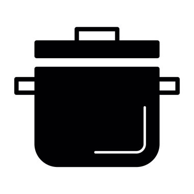 Yiyecek ve yemek ikonunun vektör illüstrasyonu